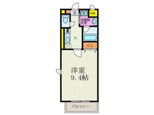 ウイング西院の物件間取画像